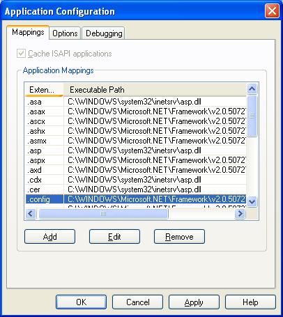Corrected isapi filters in IIS management console